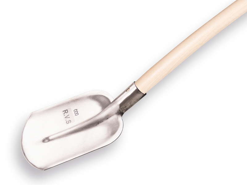 Steekbats ATLAS DIAMANT ROESTVASTSTAAL 1/4 000 met ATLAS schopsteel gebogen 110 cm. - Afbeelding 4