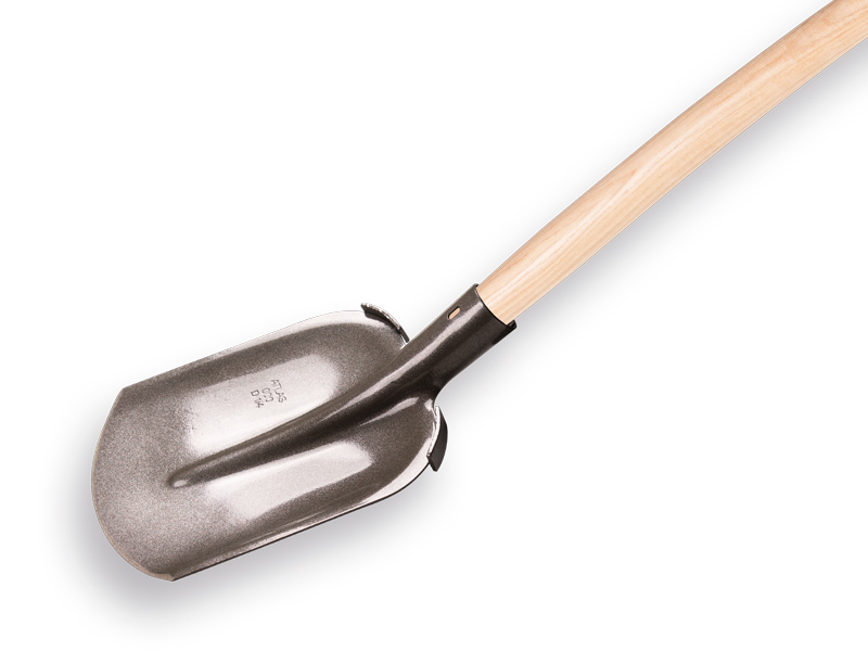 Steekbats 1/4 000 grijs gelakt met OPSTAP (780712) en ATLAS schopsteel 100 cm. gebogen. - Afbeelding 4